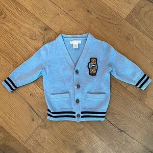 Light blue Ralph Lauren cardigan sweater